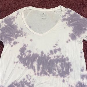 White and Purple tie dye soft & sexy t-shirt
